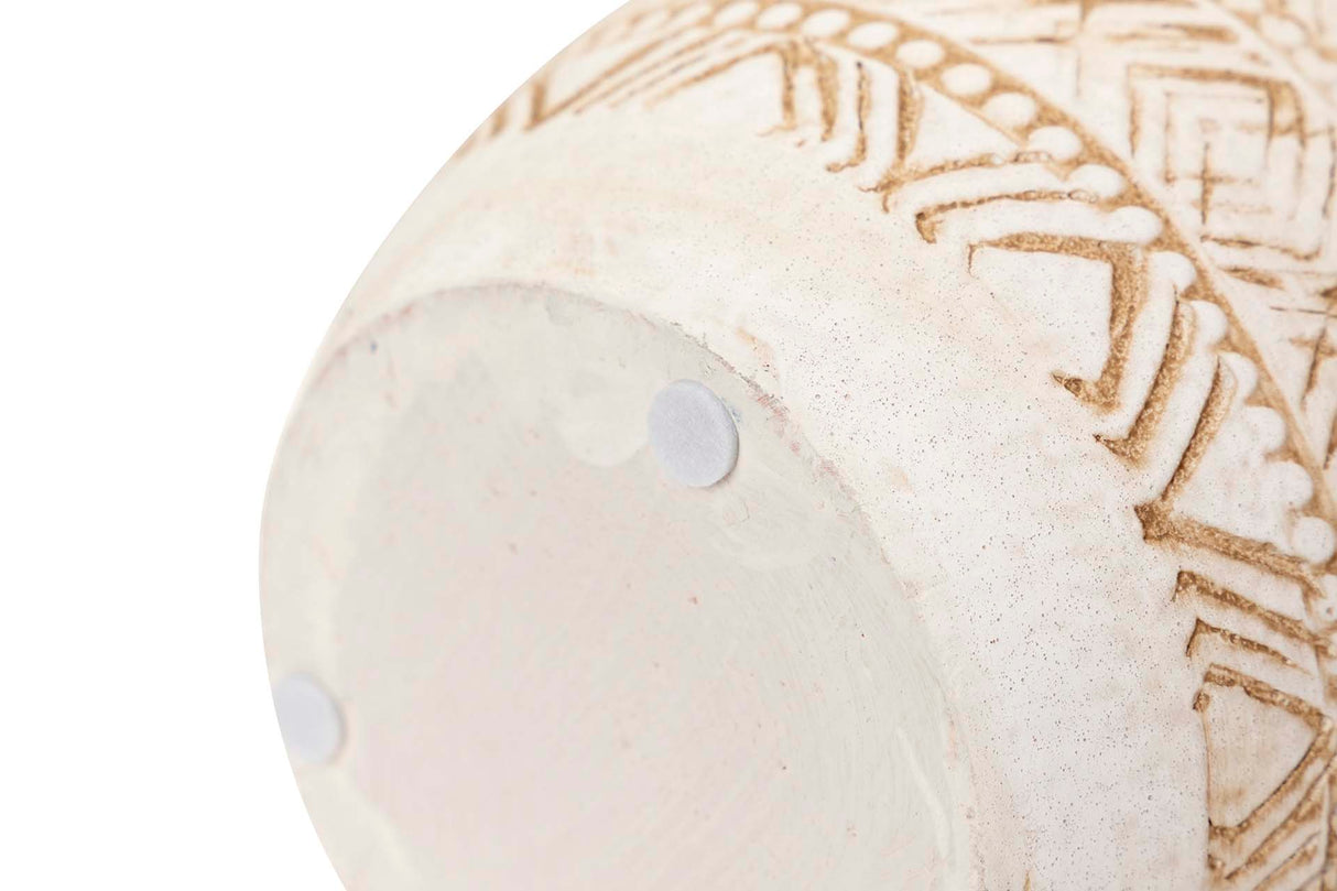 Floe de cerâmica bege 19x19x30 cm