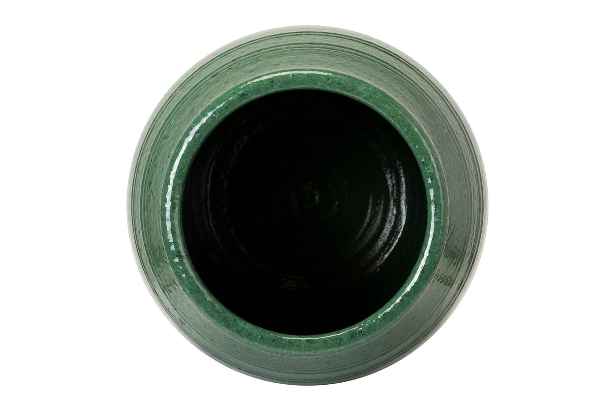 VASE Ceramico verde 24x24x32 cm