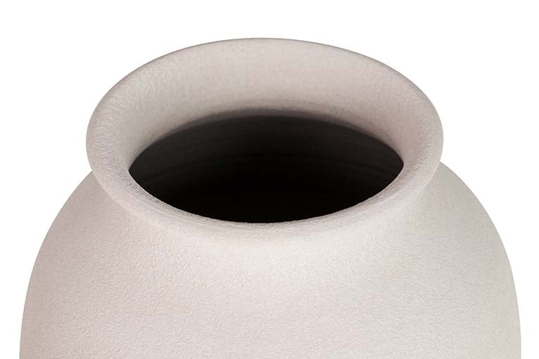 Vaso de cerâmica branca 35x35x40 cm