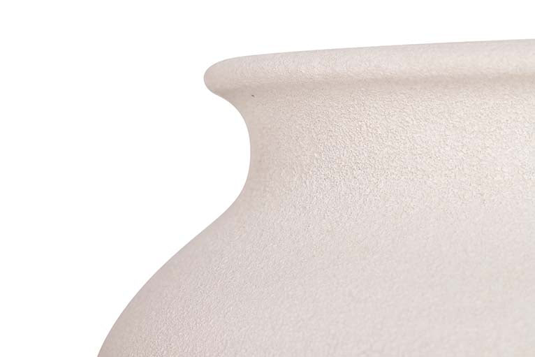 Vaso de cerâmica branca 35x35x40 cm