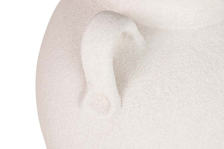 Vaso de cerâmica branca 25x25x40 cm