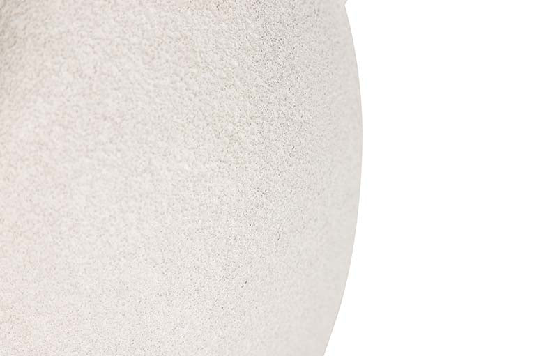 Vaso de cerâmica branca 22x22x30 cm