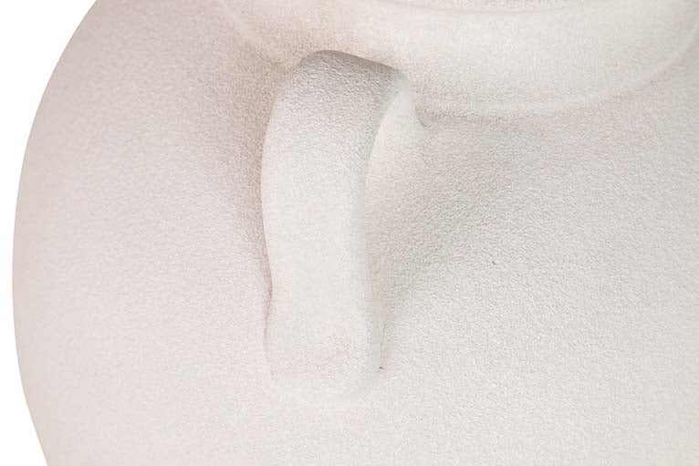 Flora de cerâmica branca 28x28x30 cm