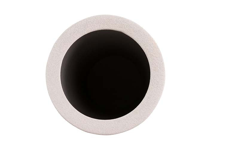 Weißer Keramik Paraguero 23x23x50 cm