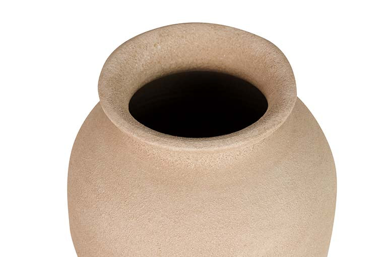 Brown Ceramic Florer 25x25x40 cm