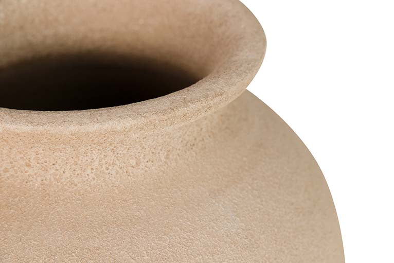 Brown Ceramic Florer 25x25x40 cm