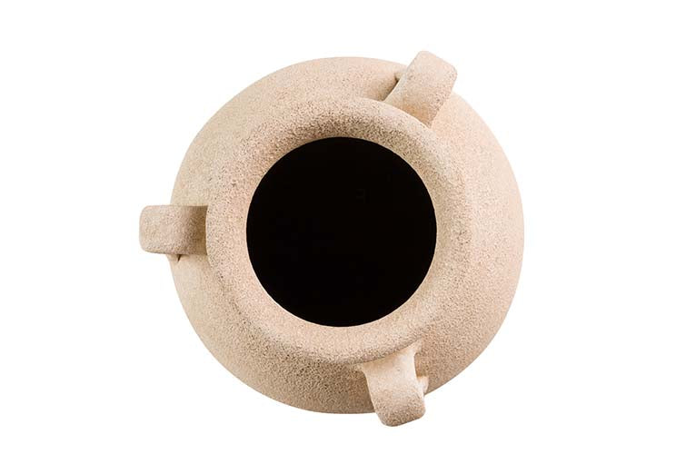 Ceramica Marron Flower 25x25x40 cm