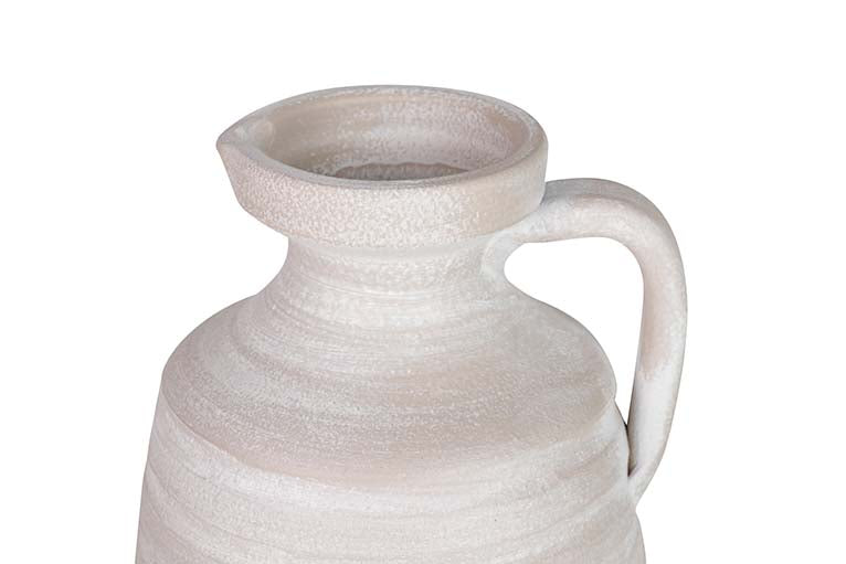 18x18x50 cm vaso cerâmico cinza