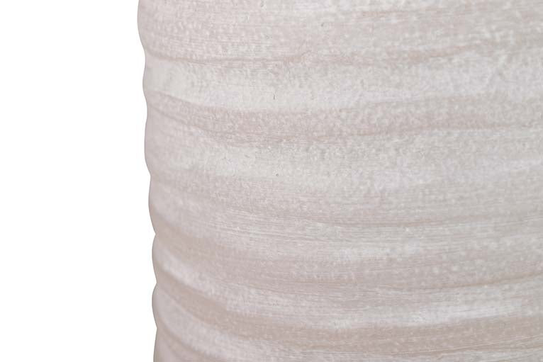 18x18x50 cm vaso cerâmico cinza