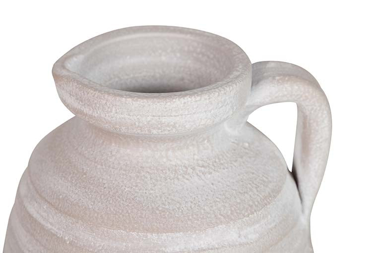 18x18x30 cm graue Keramikvase