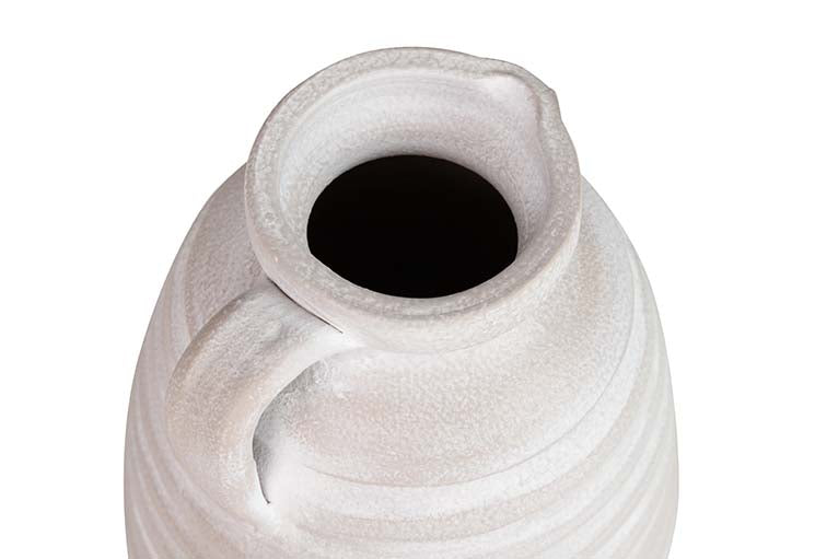 18x18x30 cm graue Keramikvase