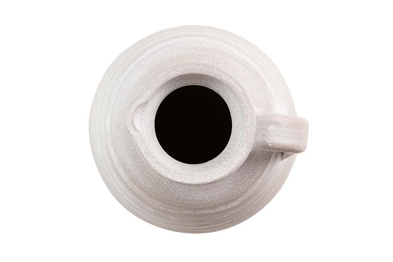 18x18x30 cm graue Keramikvase