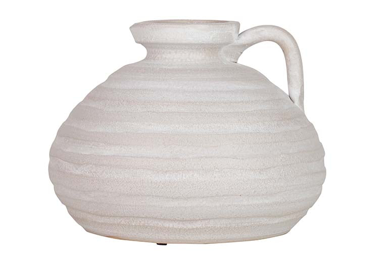 Vase en céramique gris 24x24x17 cm