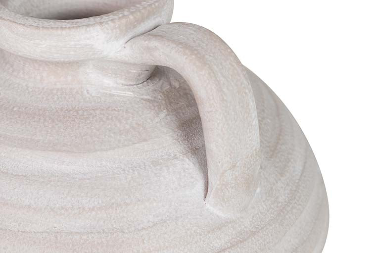 Vase en céramique gris 24x24x17 cm