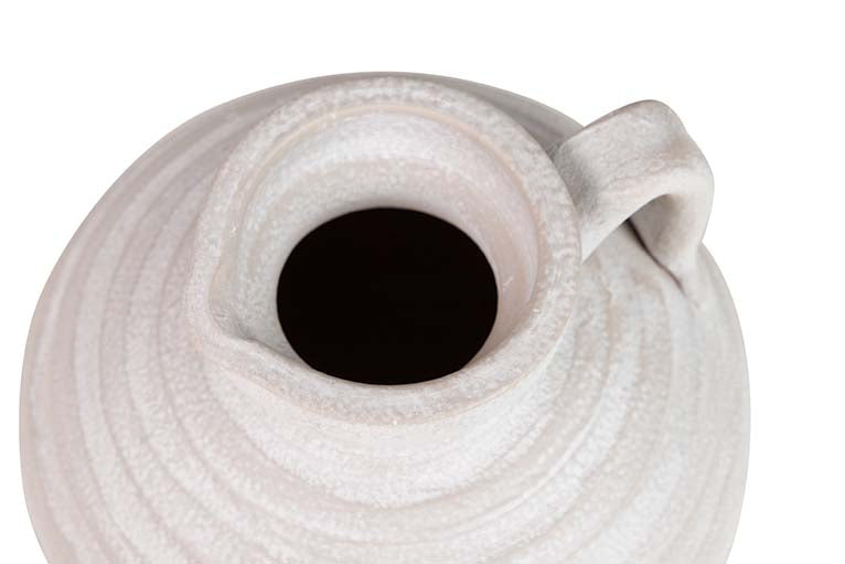 Vaso de cerâmica cinza 19x19x15 cm