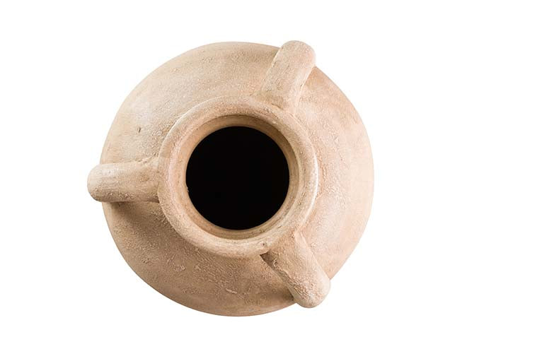 Vase en céramique brun 28x28x60 cm