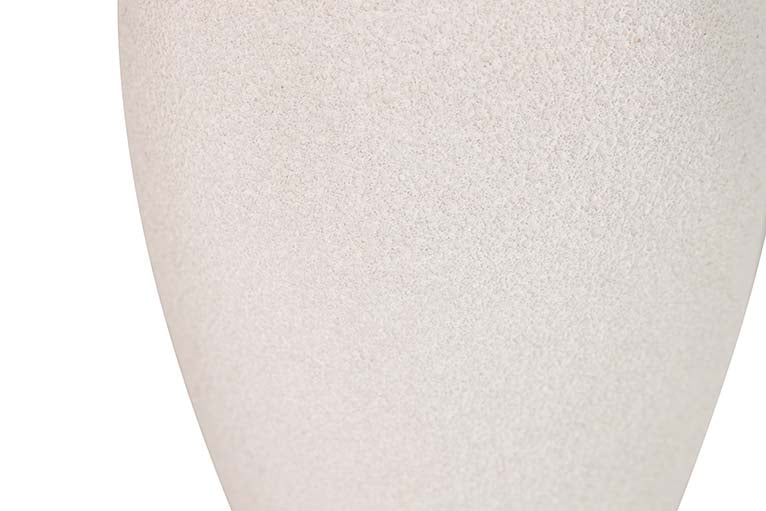 Florero in ceramica grigia 16x16x30 cm