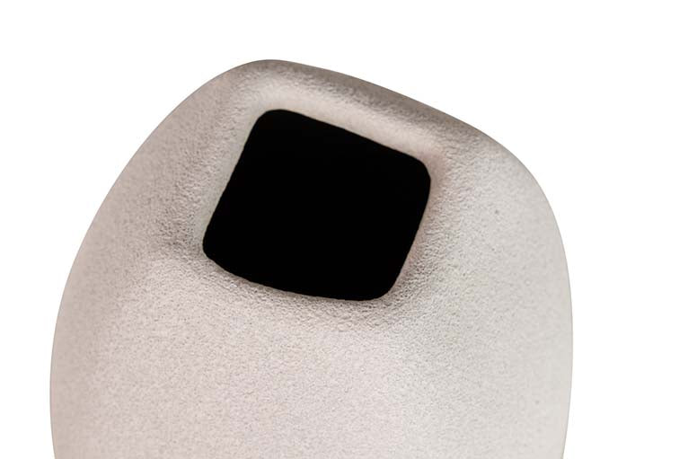 Floreale in ceramica grigia 18x18x40 cm