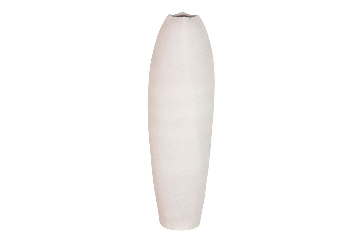 Florero in ceramica grigia 24x24x80 cm