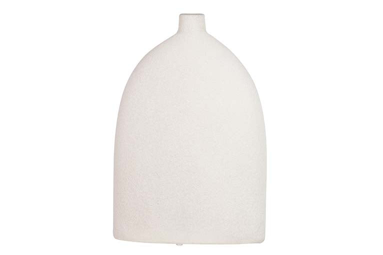 Florero in ceramica grigia 24x10x33 cm