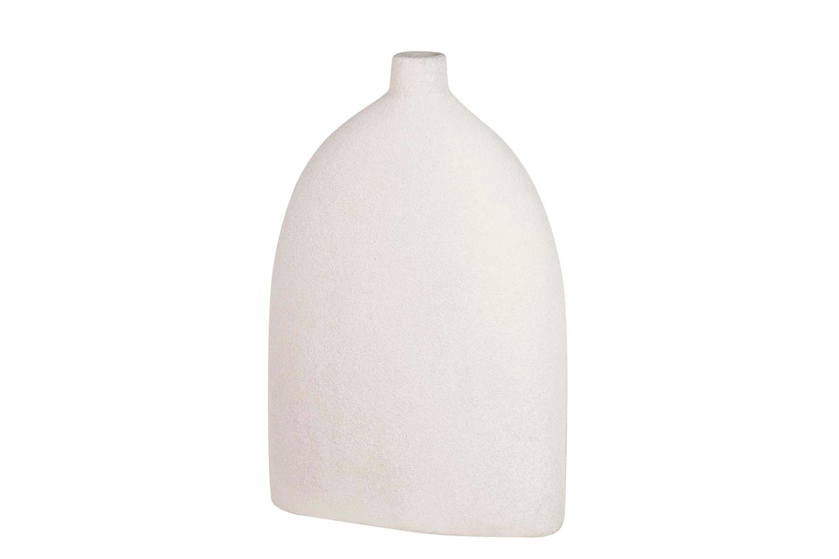 Florero in ceramica grigia 24x10x33 cm