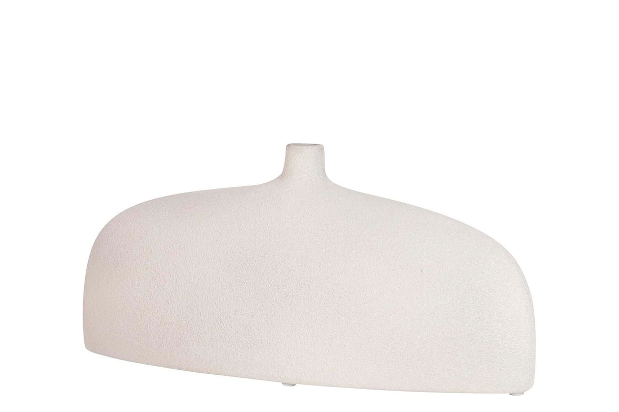 Florero in ceramica grigia 24x20x20 cm