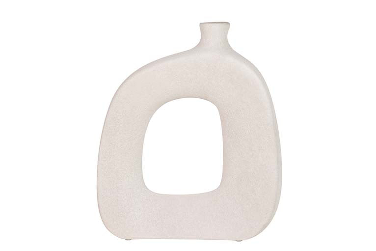 Floreale in ceramica grigia 34x11x34 cm