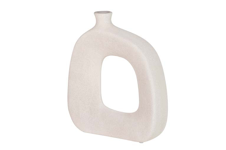 Floreale in ceramica grigia 34x11x34 cm