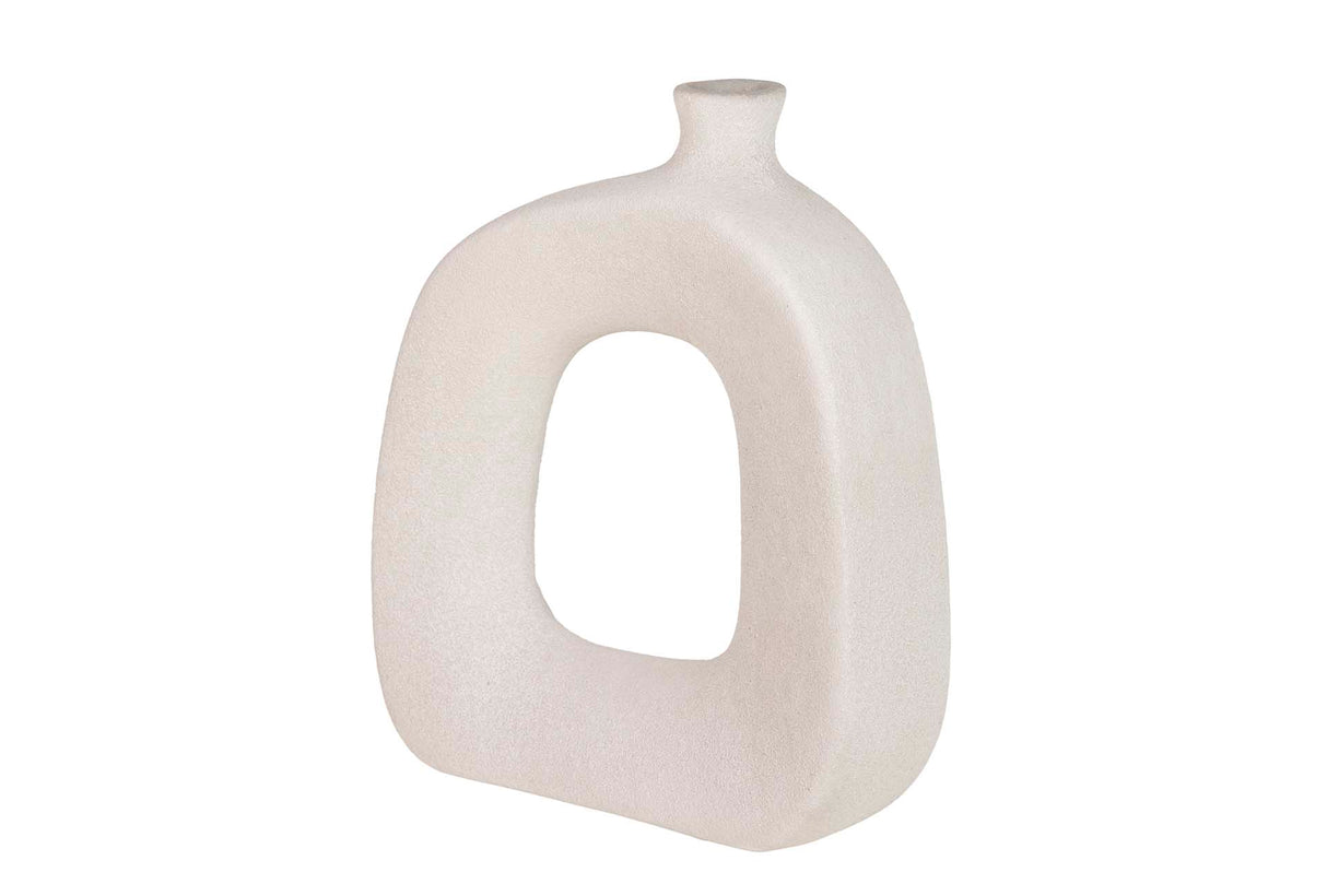 Floreale in ceramica grigia 34x11x34 cm