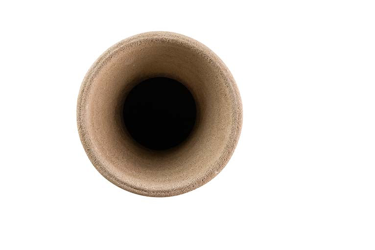 Brauner Keramik Florer 30x30x80 cm