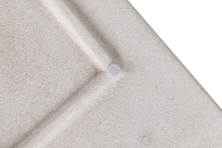 Centro de cerâmica bege 39x24x6 cm