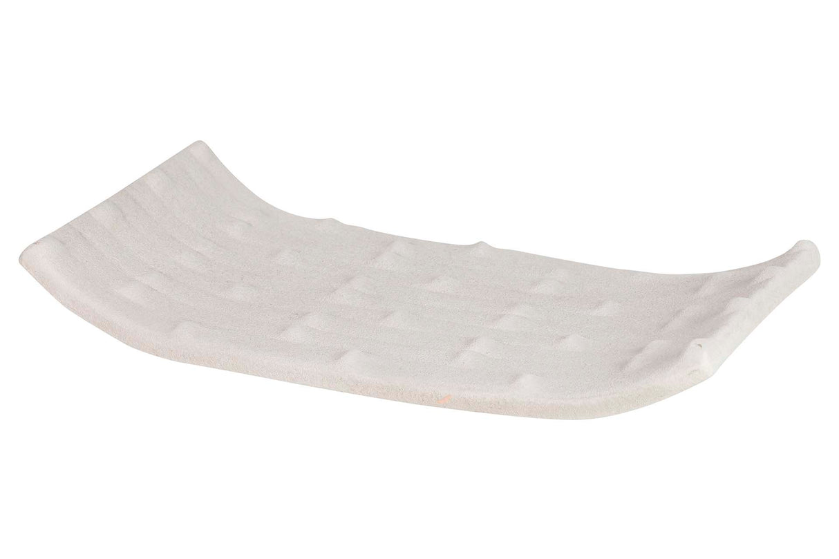 Centro de cerâmica bege 44x24x6 cm