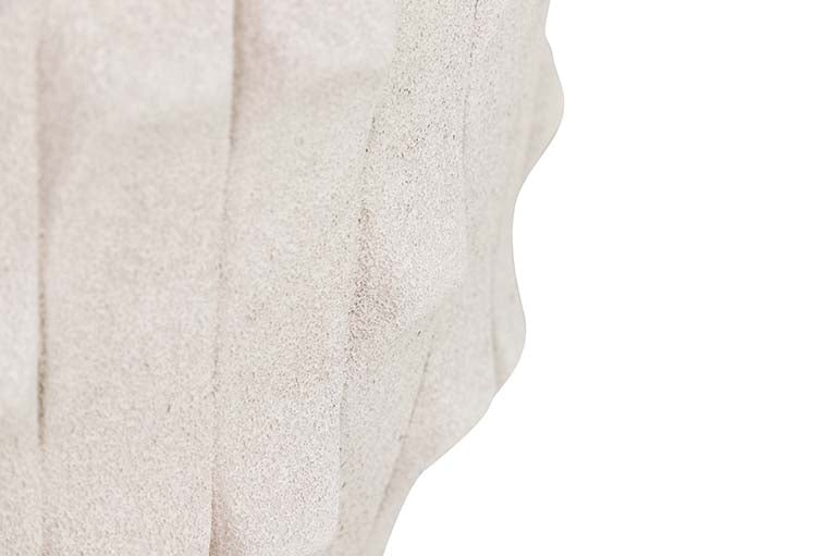 Maceter en céramique beige 32x32x26 cm