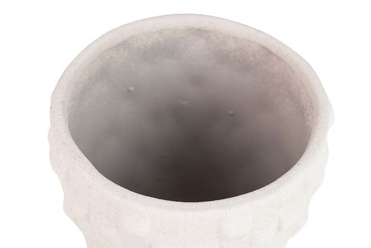 Beige Keramik Maceter 20x20x18 cm