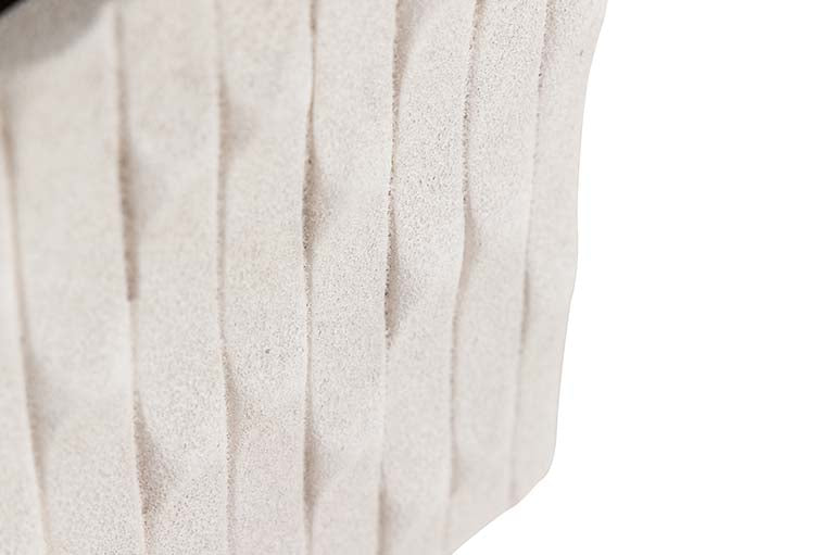 Beige Keramik Macetero 24x24x20 cm