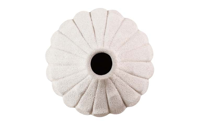 Floe beige in ceramica 17x17x22 cm