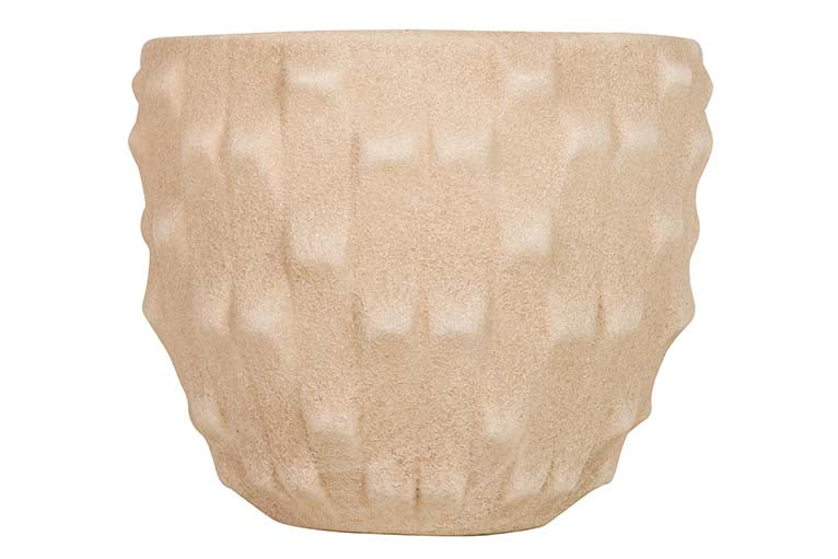 Pot en céramique brun 32x32x26 cm