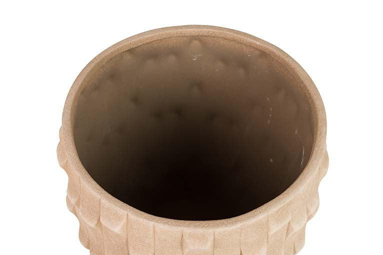 Pot en céramique brun 32x32x26 cm