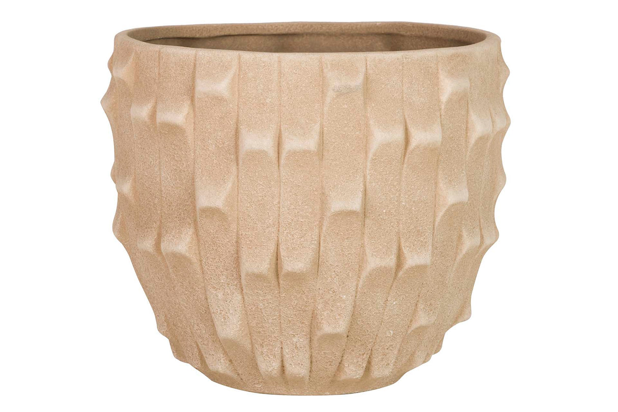 Pot en céramique brun 32x32x26 cm