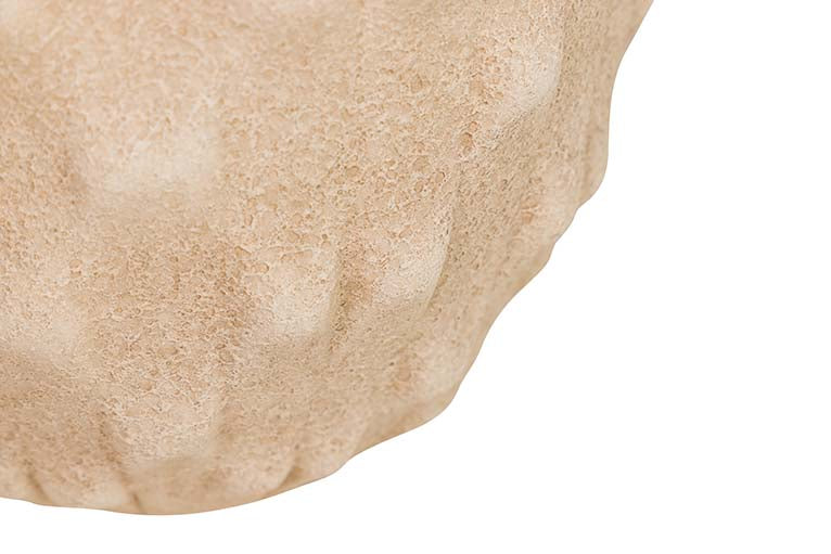 Maceter en céramique brun 20x20x18 cm