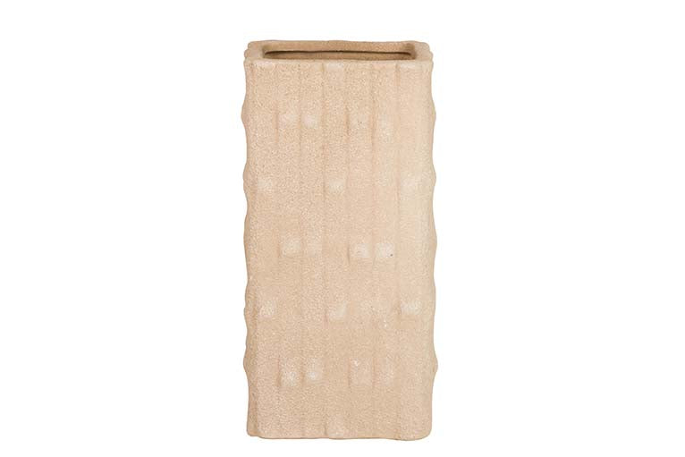 Brauner Keramik Florer 15x15x31 cm