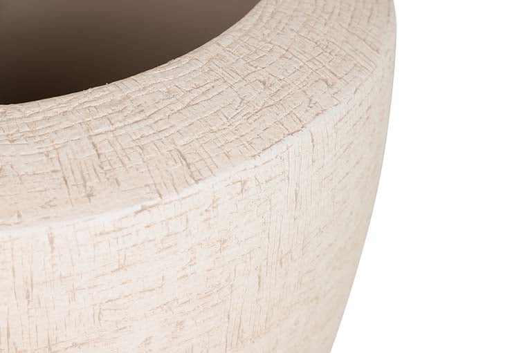 Weißer Keramik -Blumenerde 21x21x30 cm