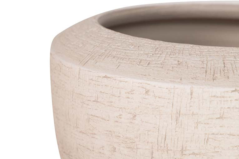 Weißer Keramik -Blumenerde 21x21x30 cm