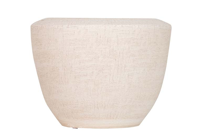 Pottage en céramique blanc 18x18x26 cm