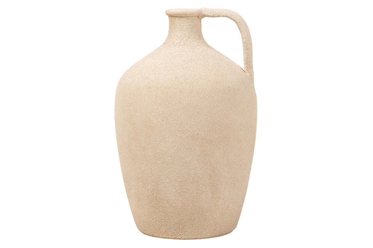 Céramica Marron Flower 25x25x40 cm