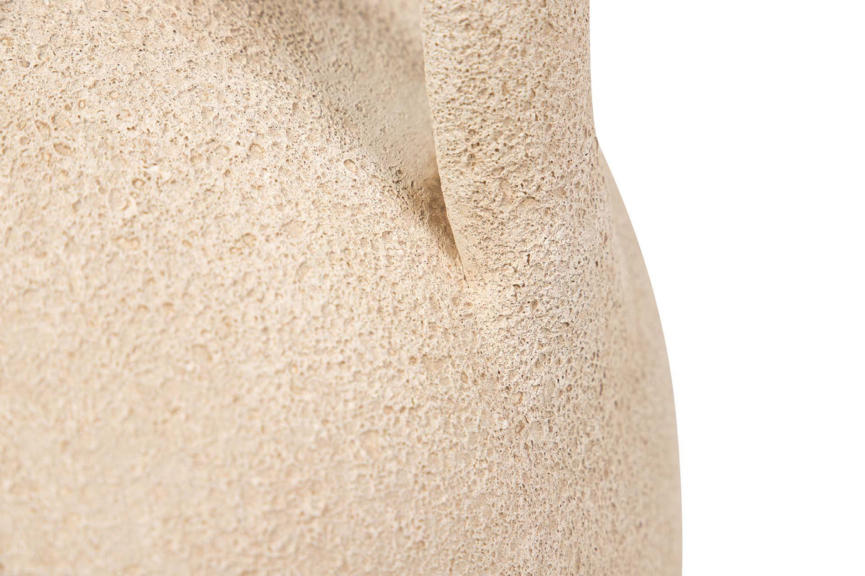 Céramica Marron Flower 25x25x40 cm