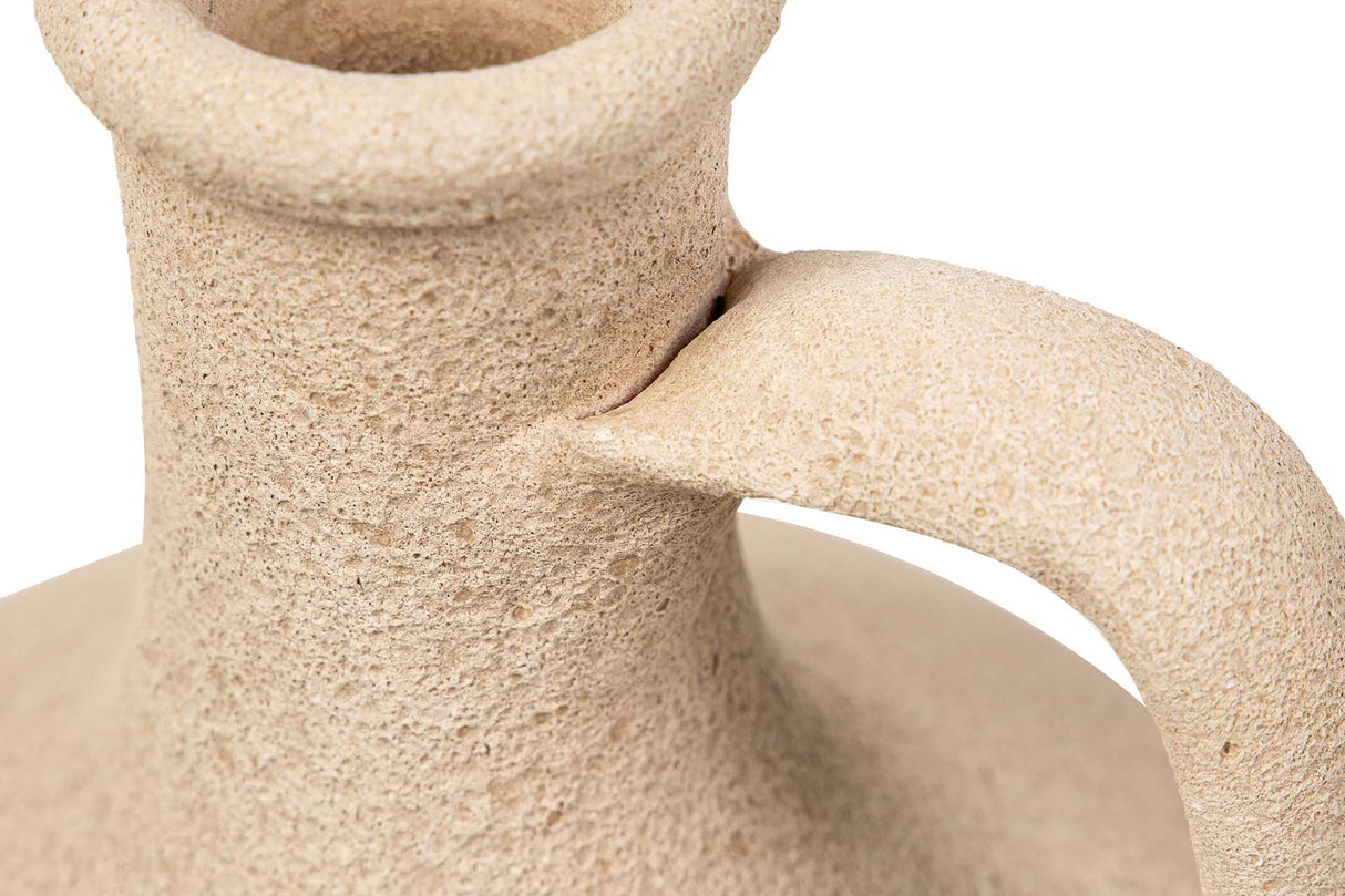 Céramica Marron Flower 25x25x40 cm