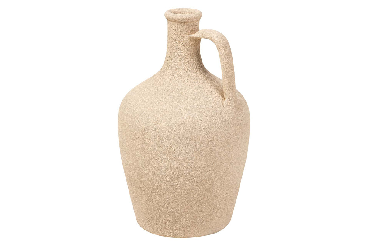 Céramica Marron Flower 25x25x40 cm