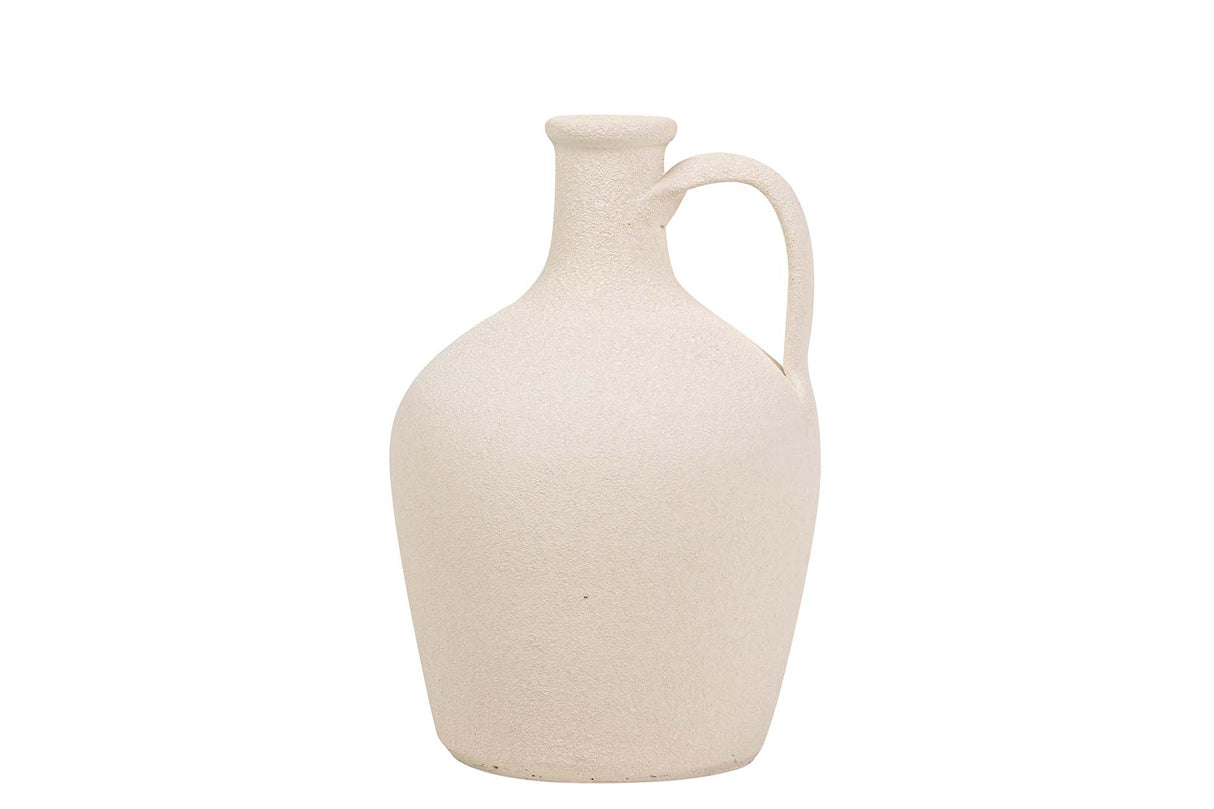 Floe en céramique beige 17x17x30 cm