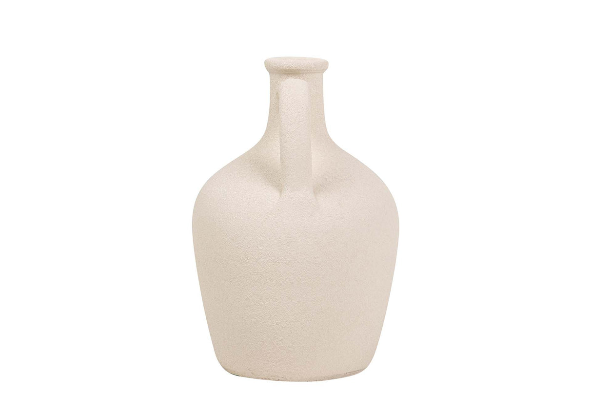 Floe en céramique beige 17x17x30 cm